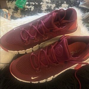 Nike Burgundy Mesh Sneakers